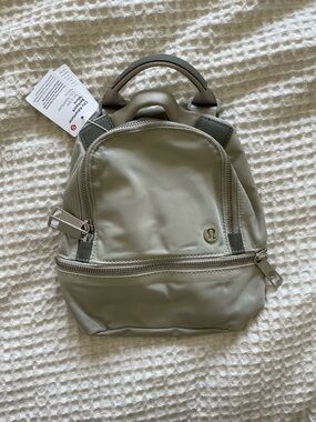 Lululemon City Adventurer Micro (Mini) Backpack in Light Olive Green